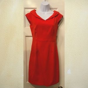 Retro vintage style red dress